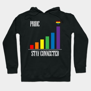 LGBT Gay Pride - Stay Connected Hoodie